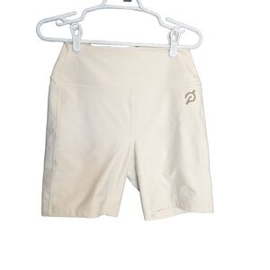 Peloton Cadent 7" High Rise Pocket Bike Short  Pearl Cream Size Large